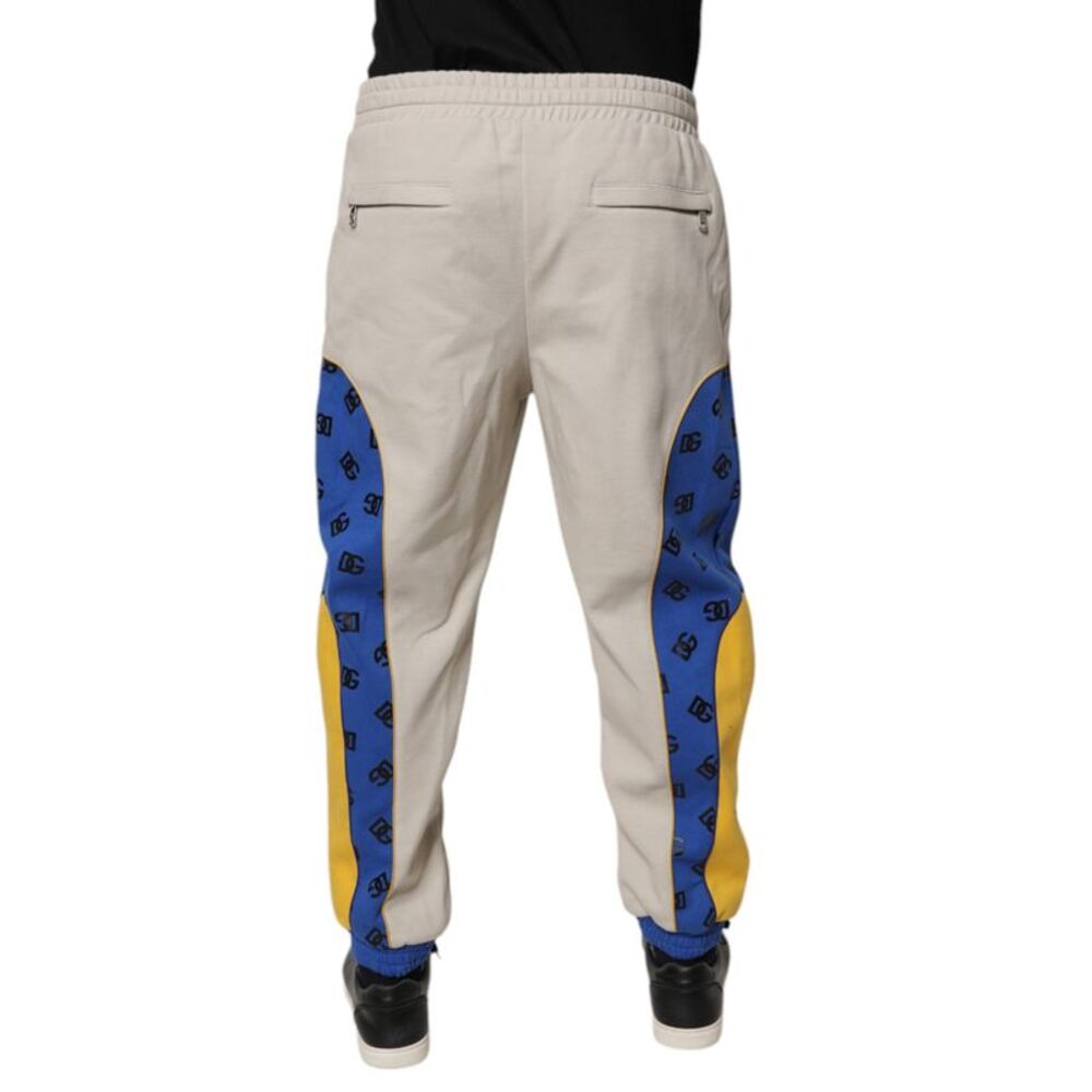 Dolce & Gabbana Multicolor Cotton DG Jogger SweatMen's Men's Pants - Picture 3 of 4